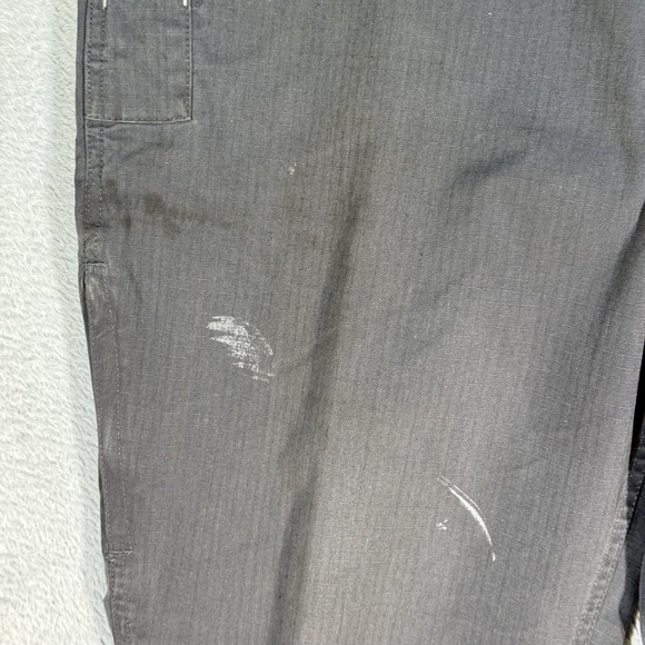 Carhartt Pants Mens 38x29 Gray Ripstop Relaxed Fit Work Utility Zip Pocket - Picture 4 of 12